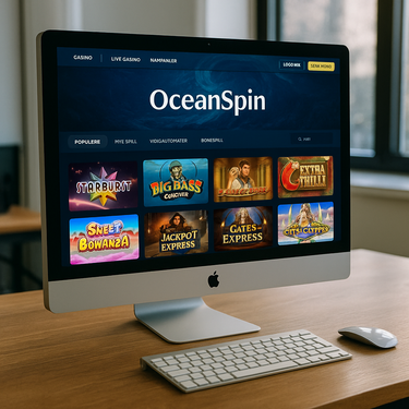 OceanSpin Casino - Brukervennlig Desktop Design - Norsk Nettcasino